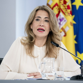 01/03/2022. La ministra de Transportes, Movilidad y Agenda Urbana, Raquel Sánchez, comparece tras la reunión del Consejo de Ministros en Moncloa.