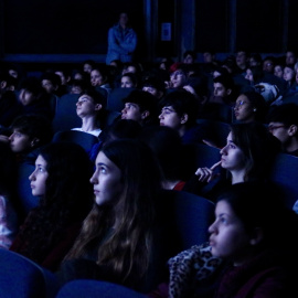 Imatge d'arxiu d'alumnes al Sex Education Film Festival de Terrassa.