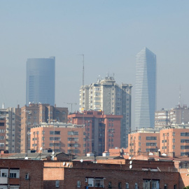 Vista general de los rascacielos de Madrid en una imagen de archivo.