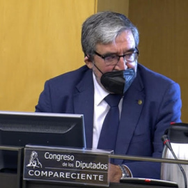 José García Losada, excomisario general de Policía Judicial, en la comisión 'Kitchen' del Congreso.