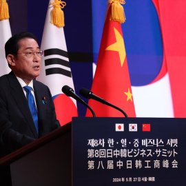 27 de mayo de 2024. El Primer Ministro japonés Fumio Kishida el pasado 27 de mayo en Corea del Sur.