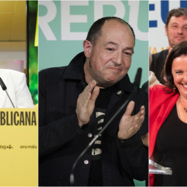 Los cabezas de lista de ERC, EH Bildu y BNG para las elecciones europeas.