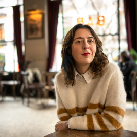 Lucía Lijtmaer durante su entrevista con 'Público'.