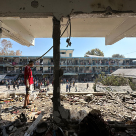 6 de junio de 2024. Ataque israelí sobre un campamento de refugiados en Nuseirat.