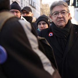 Archivo. Jean-Luc Mélenchon en una manifestación de La Francia Insumisa en 2022.