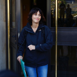 02/10/2018 - Juana Rivas acude a recoger la sentencia de su caso en España en octubre del 2018.