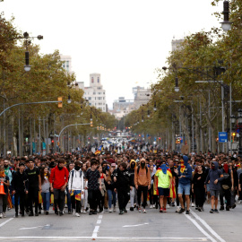 17/10/2019 - Cuarto día de protestas en Cataluña por la sentencia del 'procés'. / REUTERS (Jon Nazca)