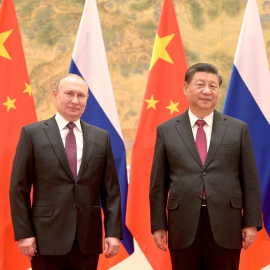 25/02/22. El presidente chino, Xi Jinping durante una cumbre en Pekín (China) con Vladimir Putin, a 4 de febrero de 2022.