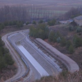 Imagen de un tramo del trasvase del Tajo al Segura–