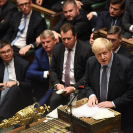 Boris Johnson, durante una votación en el Parlamento británico. EFE/EPA/JESSICA TAYLOR / UK PARLIAMENT