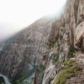 Carretera en el Himalaya.