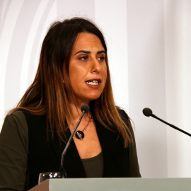 La portaveu del Govern, Patrícia Plaja, en roda de premsa al Palau de la Generalitat el 30 de novembre de 2021.