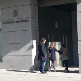 Pablo Iglesias entrando en la Audiencia Nacional. /EUROPA PRESS