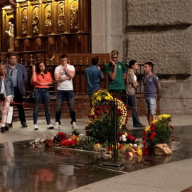 11/10/2019.- Último día de visitas en el Valle de los Caídos que desde las seis de la tarde de este viernes permanecerá cerrado ante la próxima exhumación de Franco. EFE