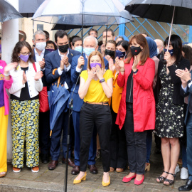 L'expresidenta del Parlament Carme Forcadell, després de sortir de Wad-Ras.