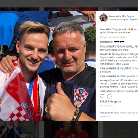 Rakitic junto a Thompson / Instragram de Iván Rakitic