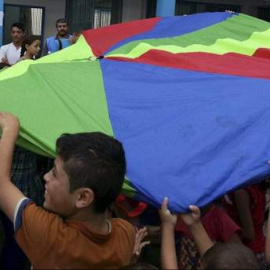 Centro escolar en Gaza - EFE