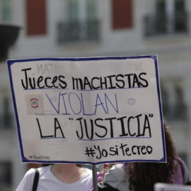 Manifestación de estudiantes en Madrid contra la sentencia de La Manada./ EUROPA PRESS