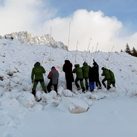 La Guardia Civil ha localizado este mediodía el cadáver de un varón en las proximidades de Formigal, a 8 de diciembre de 2021.