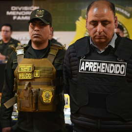 Uno de los detenidos por el golpe de Estado fallido contra el Gobierno de Bolivia, a 27 de junio de 2024, en La Paz.