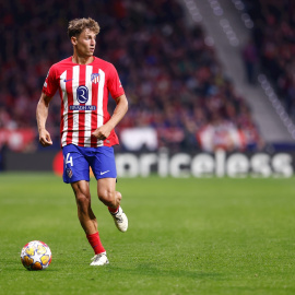 Foto de archivo del jugador del Atlético de Madrid, Marcos Llorente, durante un partido de la Liga de Campeones, a 13 de marzo de 2024, en Madrid.