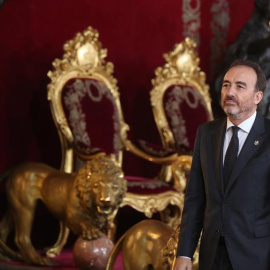 El juez del Tribunal Supremo Manuel Marchena en el Palacio Real de Madrid durante la celebración de la Fiesta Nacional del 12 de octubre. - EFE