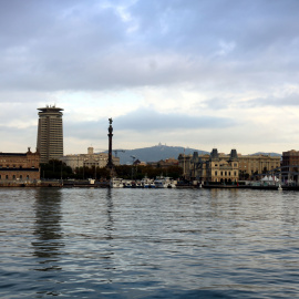 Pla general del Portal de la Pau, al Port Vell, en una imatge d'arxiu