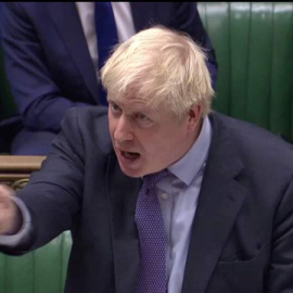 El primer ministro británico interviene en el Parlamento británico. (REUTERS)