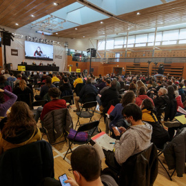 Un moment de l'Assemblea nacional de la CUP.