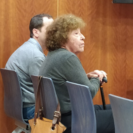 La veterana activista por la regularización del cannabis Fernanda de la Figuera, durante el juicio en el Juzgado de lo Penal 5 de Málaga. DAVID BOLLERO