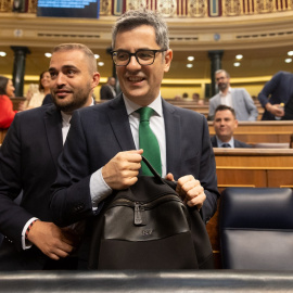 El ministro de Presidencia y Justicia, Félix Bolaños, este jueves 11 de julio en el Congreso.