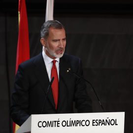 El rey Felipe VI interviene durante la XVI gala del Comité Olímpico Español (COE)