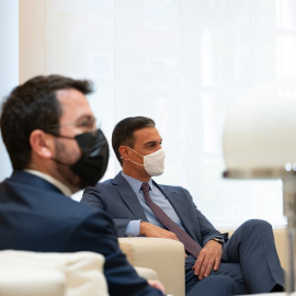 Pedro Sánchez y Pere Aragonès se reúnen en Moncloa