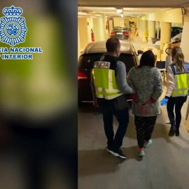 Momento de la detención de Nieves R a 25 de noviembre de 2021.