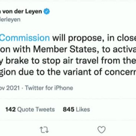 Bruselas pide restricciones aéreas para frenar la nueva variante del Covid