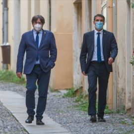 Carles Puigdemont paseando por Cerdeña, donde fue detenido el pasado septiembre.