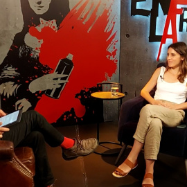 La ministra de Igualdad, Irene Montero, en el programa 'En la Frontera', de Público TV este 30 de junio de 2021.
