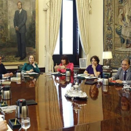 Reunión de la Mesa del Congreso, presidida por Ana Pastor. EFE