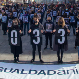 Activistas de Igualdad Animal en la Puerta del Sol