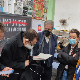 representantes del BNG, ERC, CUP, UP y Bildu