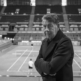 Manolo Santana durante una entrevista con Público.