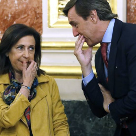 Margarita Robles y Rafael Hernando