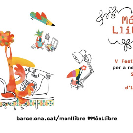 Cartell anunciador de l'edició d'enguany del Món llibre que se celebrarà aquest cap de setmana.