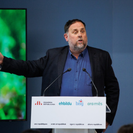 Foto de archivo del expresidente de ERC Oriol Junqueras durante el acto de ‘Ahora Repúblicas’, en el Círculo de Bellas Artes, a 29 de mayo de 2024, en Madrid (España).