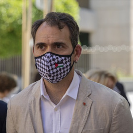 El secretario general de IU, Toni Valero, durante el acto de entrega del título de Hijo Adoptivo y de Reconocimiento Póstumo a Julio Anguita González, a 16 de mayo de 2021, en Córdoba (Andalucía). Fecha: 16/05/2021. (Foto de ARCHIVO)