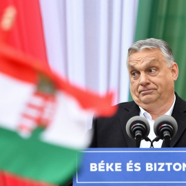 El primer ministro de Hungría, Viktor Orbán, en rueda de prensa.