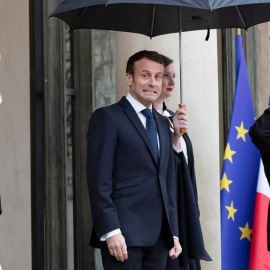 Emmanuel Macron en un acto oficial. EFE/EPA/IAN LANGSDON