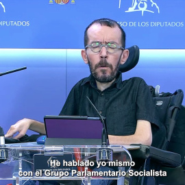 VÍDEO | Echenique afirma que Sánchez dará explicaciones sobre el Sáhara la próxima semana en el Congreso