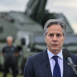 Imagen de archivo del secretario de Estado de EEUU, Antony Blinken, en Praga.