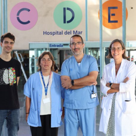 D’esquerra a dreta, Joan Jiménez Balado, Ana Rodríguez, Juan José Chillarón, Elisenda Climent, responsables de l'estudi